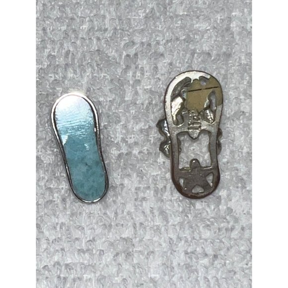 Vintage Lia Sophia Silver Flip Flop and Turtle Charms - Picture 6 of 9